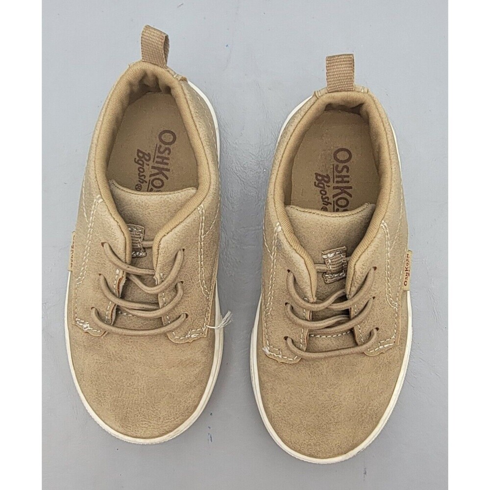 OshKosh B’Gosh Putney Toddler Boys’ Casual Shoes Tan Beige Size 7M - Picture 9 of 13